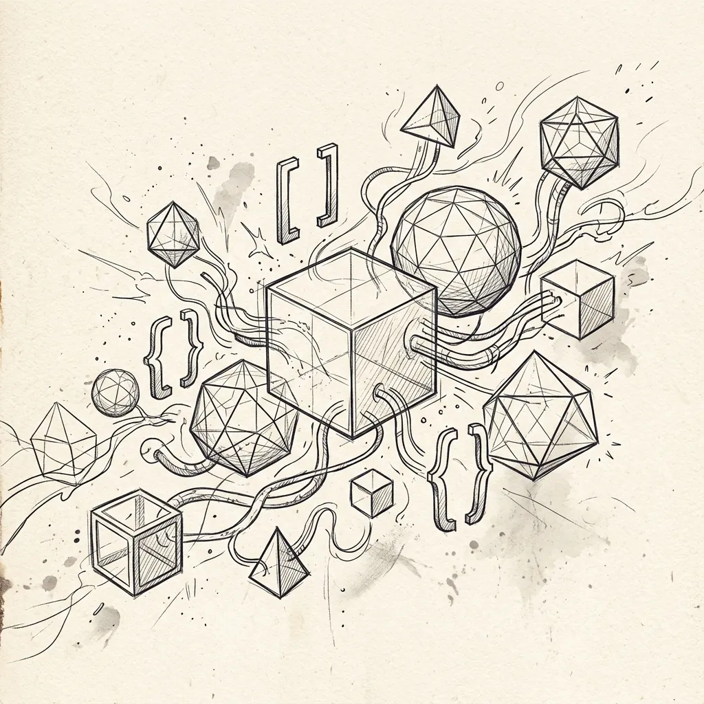 Abstract sketch background